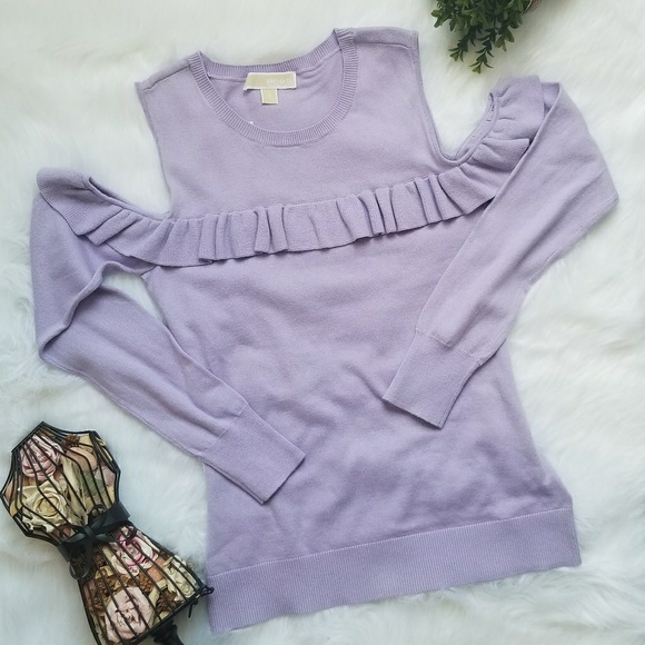 MICHAEL Michael Kors Sweaters - ***SOLD***Michael Kors LilacCold Shoulder Sweater